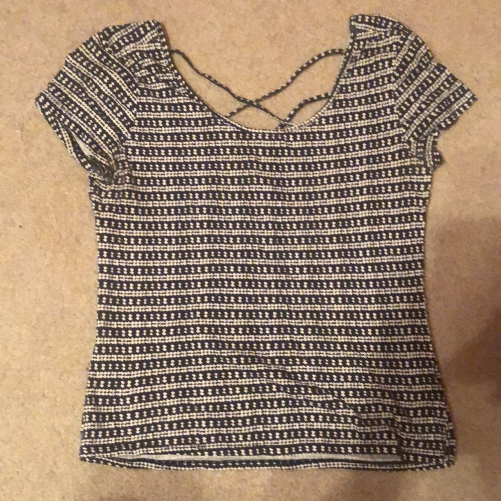Black & White Crop Top